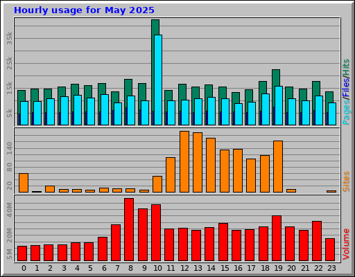 Hourly usage for May 2025 Hourly usage for May 2025